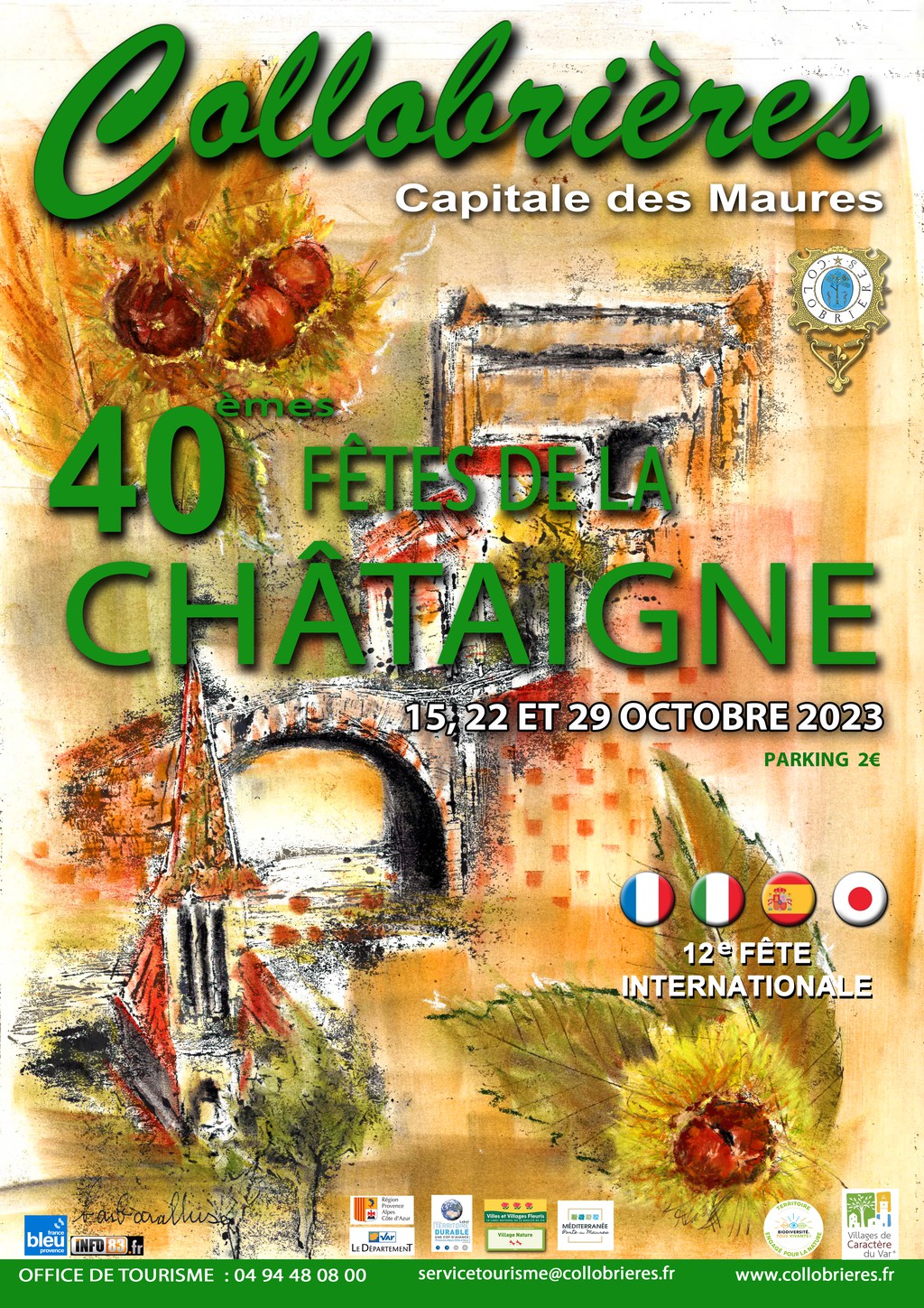 affiche châtaigne 23 Collobrières